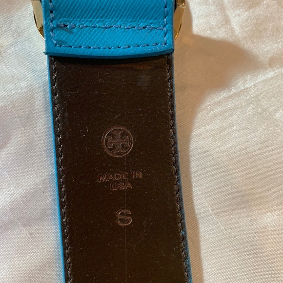 Tory Burch Blue Leather Belt sz S